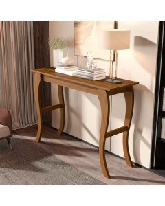 Aparador Rústico de Madeira para Cantinho do Café Castanho