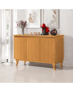 Buffet de Madeira Maciça Aparador Monterrey 3 Portas Imbuia