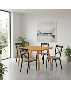 Mesa de Jantar em Madeira Maciça Millena 120cm Robusta Imbuia