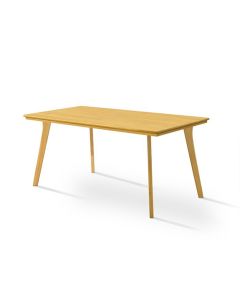 Mesa de Jantar Millena em Madeira Maciça 120x80 com Pés de Madeira - Imbuia